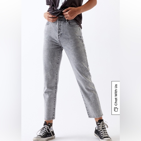 Pacsun Gray High Rise Straight Jeans Size 25 - Picture 4 of 7